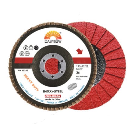 dawn abrasives extra wide flap ceramic flap disc 125 36#