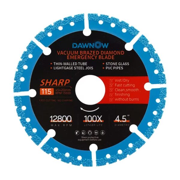 dawnabrasives brazed diamond cutting disc 115